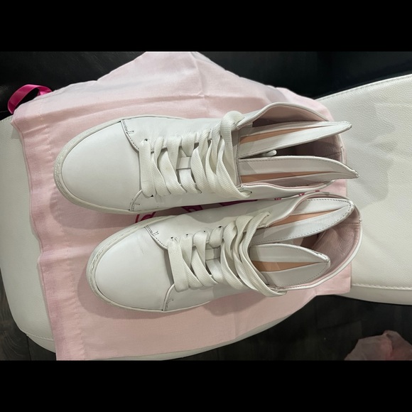 Minna Parikka Leather Bunny Ears High Top Trainers - Picture 3 of 7